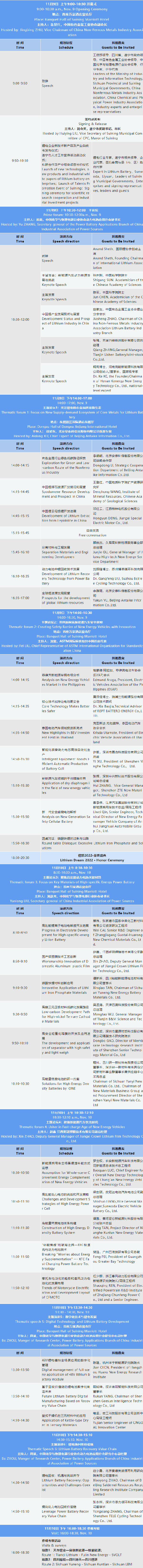 詳細議程公布 | 2022中國（遂寧）國際鋰電產業大會暨新能源汽車及動力電池國際交流會